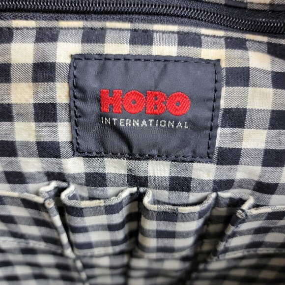 Hobo International Red Leather Shoulder Bag Buffalo Check Lining Satchel Handbag - Picture 7 of 13